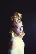Load image into Gallery viewer, Pink and Gold Turban Headdress
