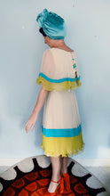 Load image into Gallery viewer, Vintage 1960s / 1970s Dress • Lilli Diamond Flirty Accordion Pleat Sun Dress • Large
