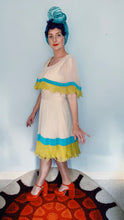 Load image into Gallery viewer, Vintage 1960s / 1970s Dress • Lilli Diamond Flirty Accordion Pleat Sun Dress • Large
