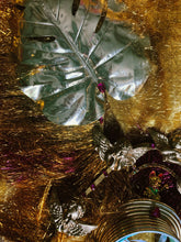 Load image into Gallery viewer, Giant Tinsel Gold Leaf Cherub Headpiece

