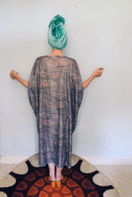 Load image into Gallery viewer, 80s Slinky Kaftan Maxi Dress Free Size
