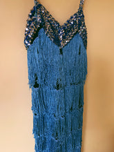 Load image into Gallery viewer, handmade tassel jumpsuit with sequin trim
