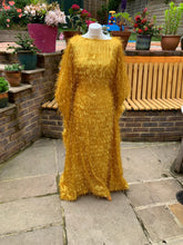 Load image into Gallery viewer, MAXI Tinsel GOLD Shimmer kaftan Dress
