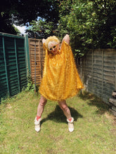 Load image into Gallery viewer, TINSEL Mini-Dress / Tee- Gold shimmer kaftan Dress

