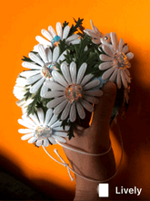 Load image into Gallery viewer, Plastic Iridescent Daisies Headdress
