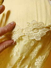 Load image into Gallery viewer, LONG YELLOW SLEEVELESS FLORAL DRESS
