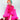 60s HOT PINK nylon Ruffle Jumpsuit