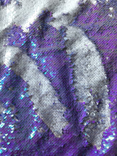 Load image into Gallery viewer, *LIMITED EDITION* Iridescent Lilac and White Sequin Turban
