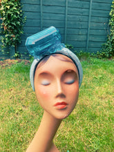 Load image into Gallery viewer, Baby blue giant gem headband - RECTANGLE
