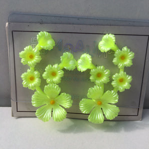 Deadstock 50s Vintage Plastic Neon Florescent Earrings