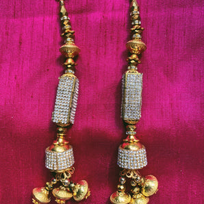 BLING diamanté bejewelled huge dangle dazzle earrings