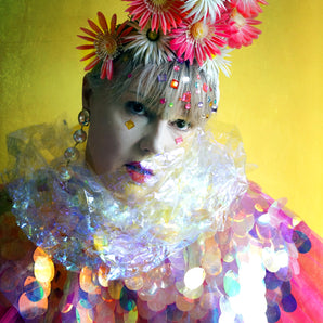 Pink Plastic Twiggy Headpieces