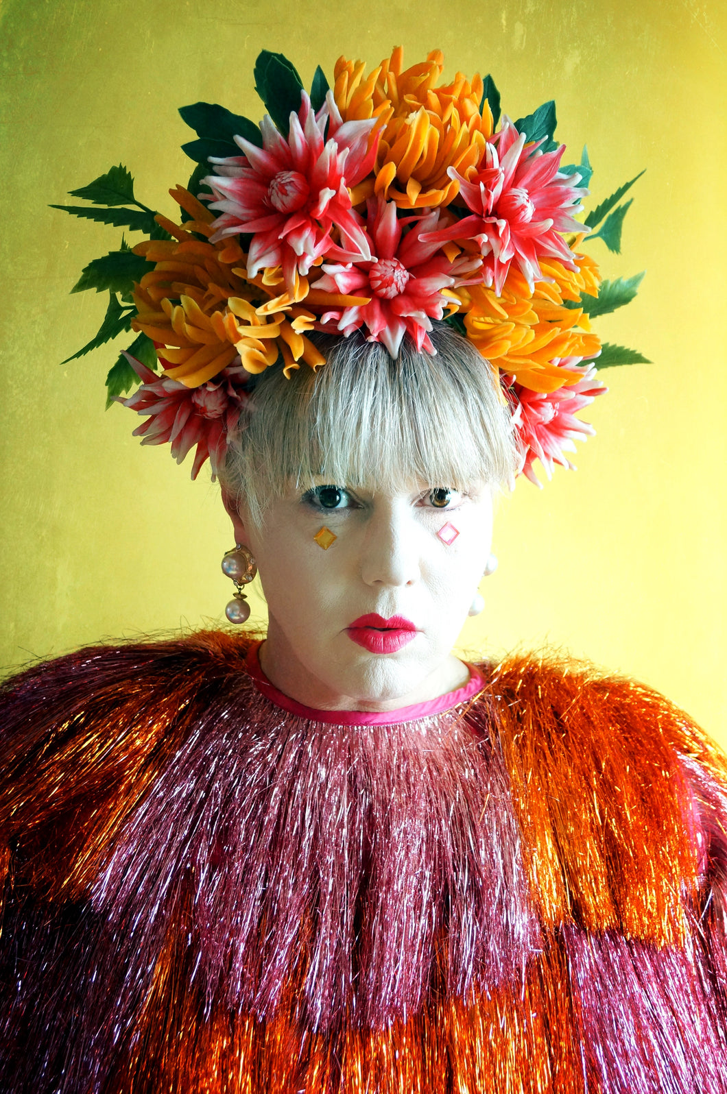 Tropical Burning man Festival Priscilla Headdress