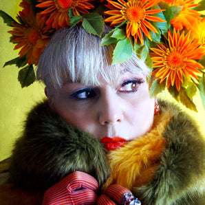 Orange Tropical Carmen / Priscilla Headpiece