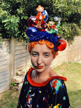 Load image into Gallery viewer, Clowns, ruffles and juggling balls Headpiece
