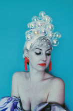Load image into Gallery viewer, Bubbles iridescent headdress / crown / headpiece
