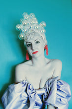 Load image into Gallery viewer, Bubbles iridescent headdress / crown / headpiece
