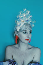 Load image into Gallery viewer, Bubbles iridescent headdress / crown / headpiece
