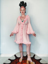 Load image into Gallery viewer, 60s Baby Pink Ruffle Dress RARE!
