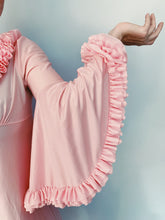 Load image into Gallery viewer, 60s Baby Pink Ruffle Dress RARE!
