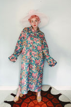 Load image into Gallery viewer, Vintage 80S Floral print oversized Housecoat - Size Large
