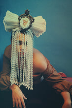 Load image into Gallery viewer, Vintage Lampshades White beaded Headdress
