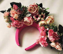 Load image into Gallery viewer, &quot;Floral Whimsy&quot; &#39;Dusky Pinks&#39; Vintage Floral Headdress and Tutorial
