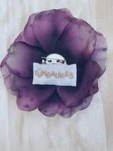 Load image into Gallery viewer, Blown Roses Aubergine Purple Bejewelled Brooch

