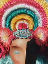 Load image into Gallery viewer, Pink Statement circus headdress / crown / headpiece / burlesque / cabaret
