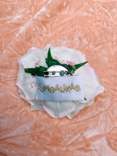Load image into Gallery viewer, Heavily Bejewelled Rose White Brooch
