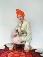 Load image into Gallery viewer, Hawaiian Alfred Shaheen Vintage Silk Tunic Dress
