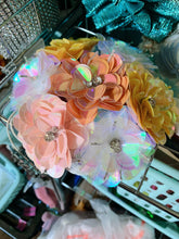 Load image into Gallery viewer, Sequin Pastel Iridescent Flower Skullcap
