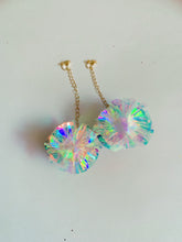 Load image into Gallery viewer, Iridescent orb Statement Earrings

