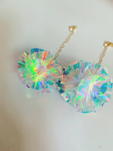 Load image into Gallery viewer, Iridescent orb Statement Earrings
