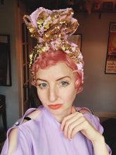 Load image into Gallery viewer, Sequin Top Knot Turban - Made to Order
