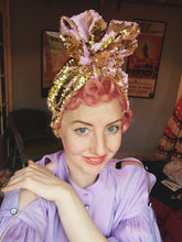 Load image into Gallery viewer, Sequin Top Knot Turban - Made to Order
