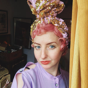 Sequin Top Knot Turban - Made to Order