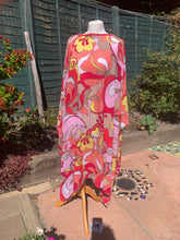 Load image into Gallery viewer, Psychedelic 60s inspired Kaftan Dress Size 8 - 26 UK

