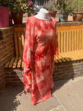 Load image into Gallery viewer, TIE-DYE PRINTED CHIFFON Sheer Kafan Dress - Free Size
