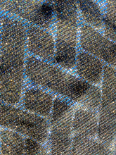 Load image into Gallery viewer, Holographic Patterned two tone Silver-Gold-Purple Glittered Mini Kaftan Dress
