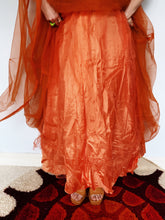 Load image into Gallery viewer, ORANGE tulle prom dress 50s MINT condition *PERSONAL COLLECTION*

