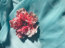 Load image into Gallery viewer, bejewelled pink peony brooch and hair clip
