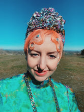 Load image into Gallery viewer, *LIMITED EDITION* Silver / Pastels Sequin Turban
