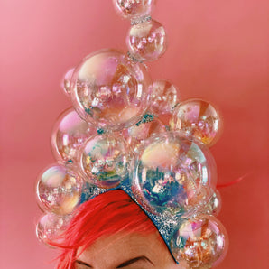 Style 2!!!  Bubbles iridescent headdress / crown / headpiece