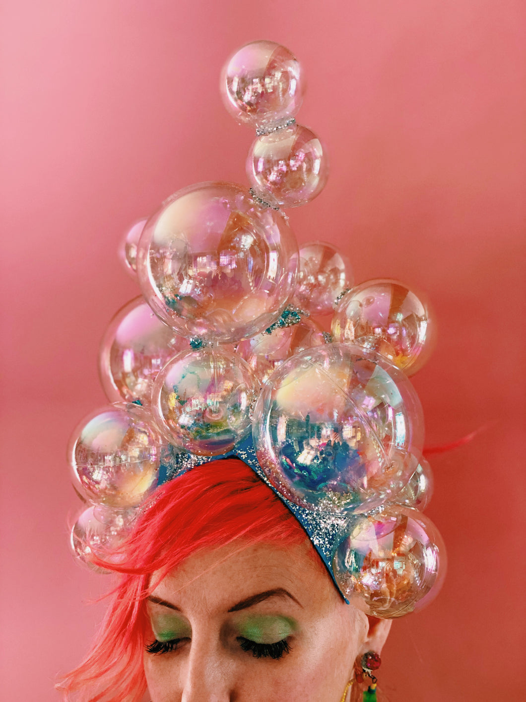 Style 2!!!  Bubbles iridescent headdress / crown / headpiece