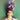 Purple Vintage Feather Flower Turban /Hat
