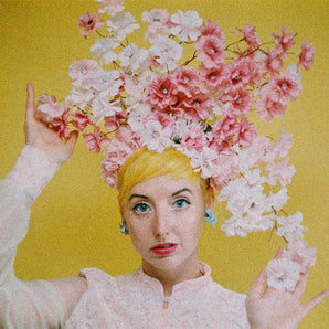 Pastel Floral vintage flowers pink