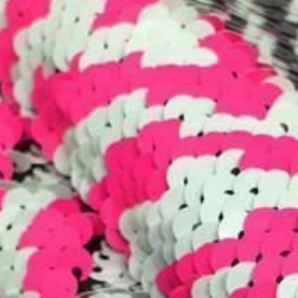 *LIMITED EDITION* Zebra Neon Pink Print Sequin Turban