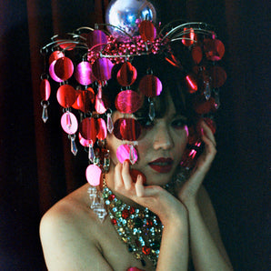 Dripping Sequins and Jewels Headdress