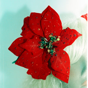 Jewelled Poinsettia Hair Clip *Order before 18th for Christmas post*